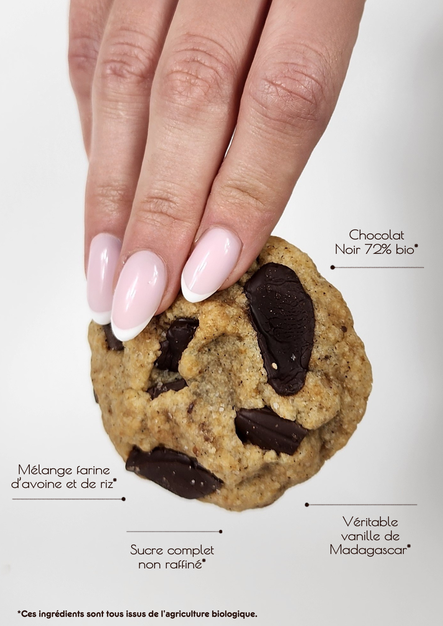 Préparation Sans Gluten pour cookie Chocolat noir / Sel de Guérande